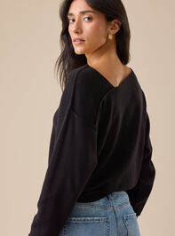 Camilla Asymmetrical Sweater Detail 4 - TULLABEE
