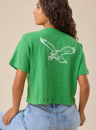 Philadelphia Eagles Banner Tee Detail 2 - TULLABEE