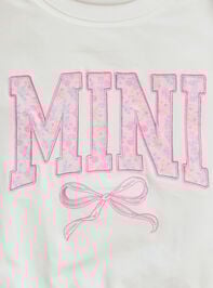 Lilly Bow Mini Sweatshirt Detail 3 - TULLABEE