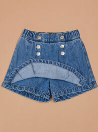 Diana Denim Skort Detail 2 - TULLABEE