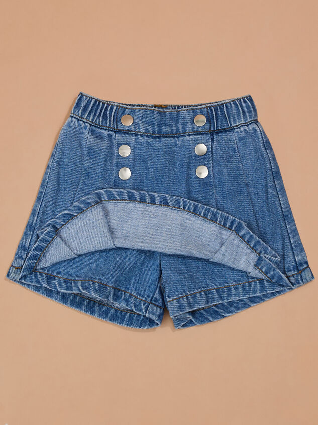 Diana Denim Skort Detail 2 - TULLABEE