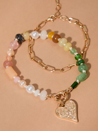 Love Burst Bead Bracelet Set - TULLABEE