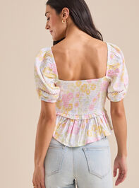 Monica Floral Babydoll Top Detail 6 - TULLABEE