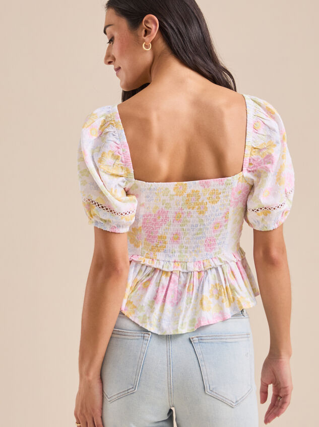 Monica Floral Babydoll Top Detail 6 - TULLABEE