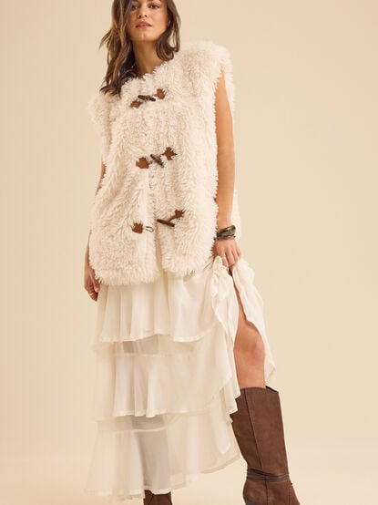 Tatia Faux Fur Vest - TULLABEE