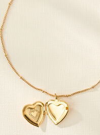 Antique Heart Locket Necklace Detail 3 - TULLABEE