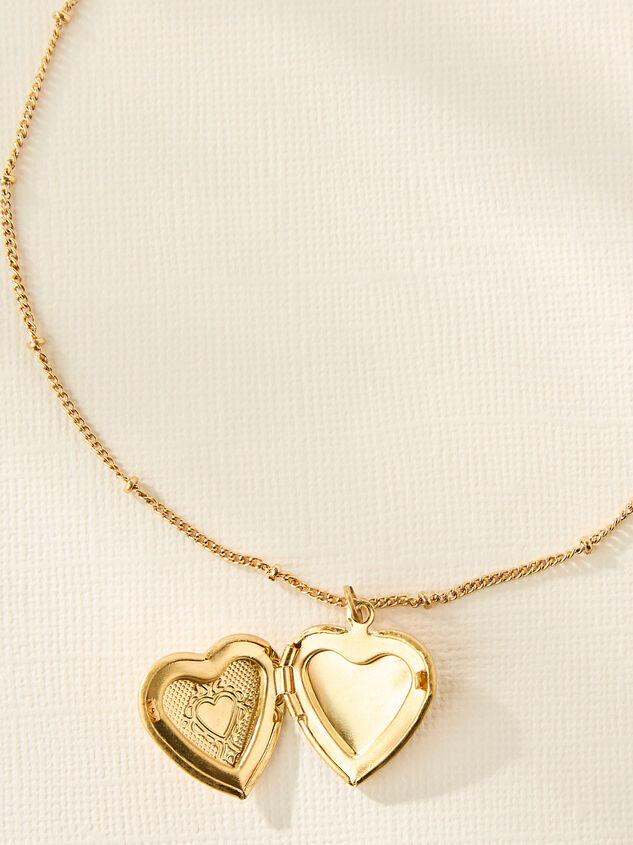 Antique Heart Locket Necklace Detail 3 - TULLABEE