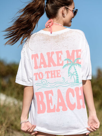 Take Me To The Beach Graphic Tee - TULLABEE