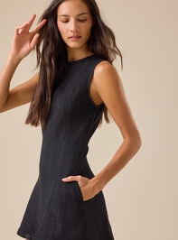 Reya Denim Mini Dress Detail 4 - TULLABEE