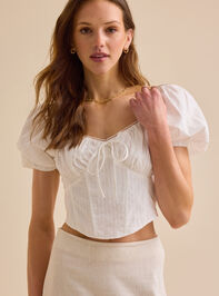 Rosalind Puffsleeve Corset Top - TULLABEE
