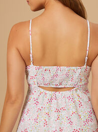Poppy Floral Mini Dress Detail 4 - TULLABEE