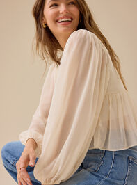 Darsea Chiffon Babydoll Top Detail 6 - TULLABEE