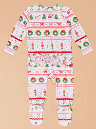 Sweet Sugarplum Footie Detail 2 - TULLABEE