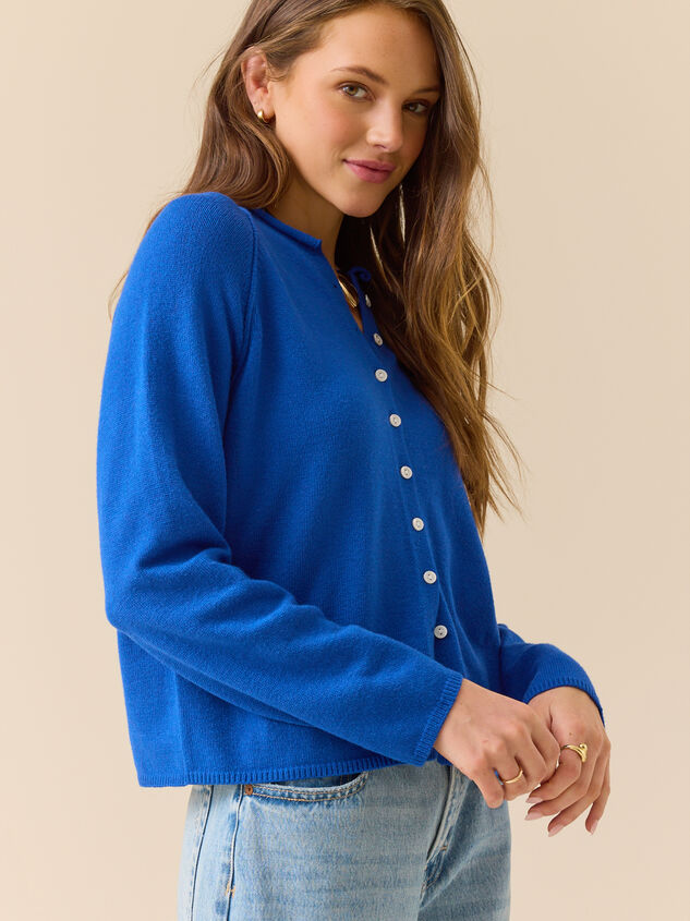 Harper Button Up Cardigan Detail 3 - TULLABEE