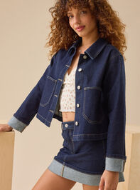 Jackie Denim Jacket Detail 2 - TULLABEE