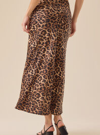 Ashlee Cheetah Midi Skirt Detail 5 - TULLABEE