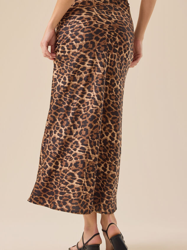 Ashlee Cheetah Midi Skirt Detail 5 - TULLABEE