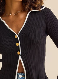 Gianna Ribbed Top Detail 2 - TULLABEE
