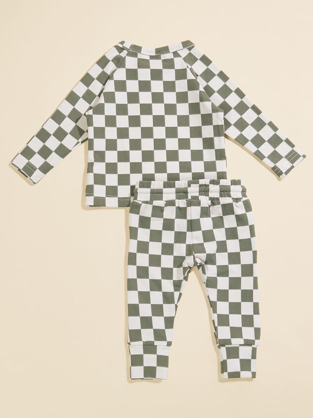 Parker Checkered Top and Joggers Set Detail 2 - TULLABEE