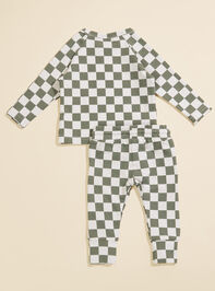 Parker Checkered Top and Joggers Set Detail 2 - TULLABEE