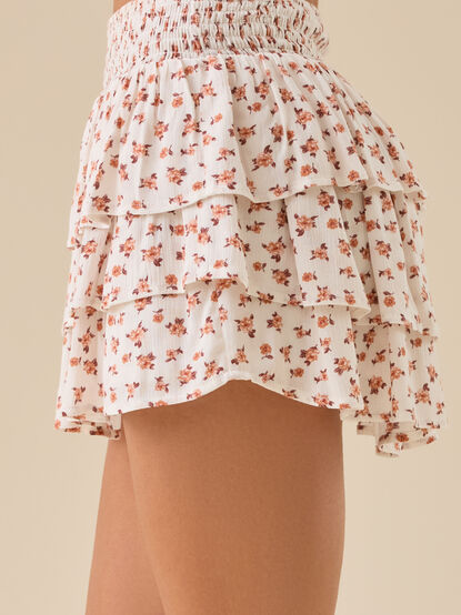 Charlotte Floral Smocked Skirt - TULLABEE
