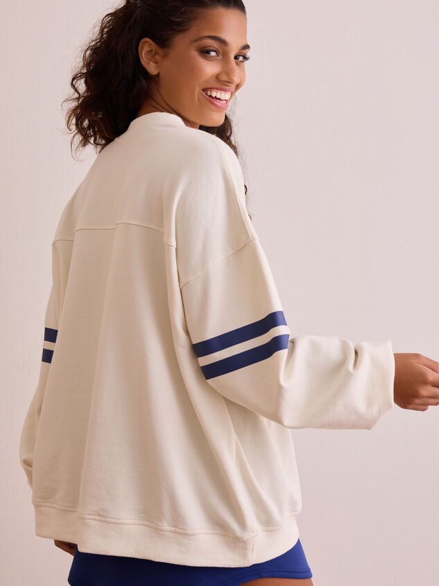 Turbo Striped Sweatshirt Detail 4 - TULLABEE