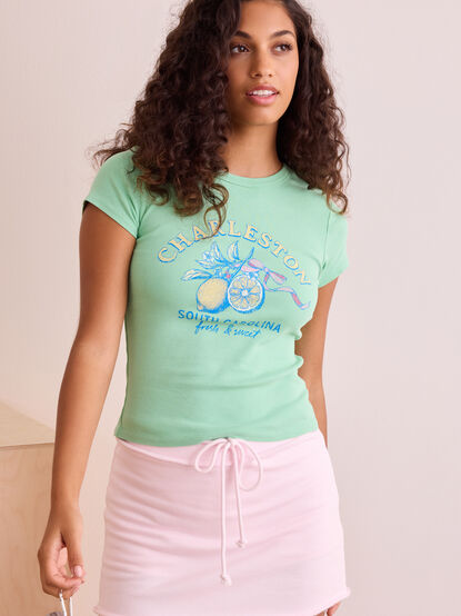 Charleston Lemons Baby Tee - TULLABEE
