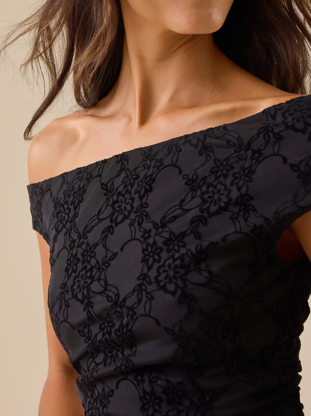 Janie Mesh Maxi Dress Detail 5 - TULLABEE