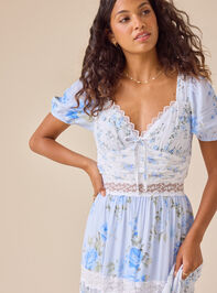 Hanna Floral Maxi Dress Detail 2 - TULLABEE