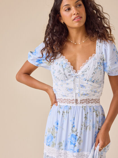 Hanna Floral Maxi Dress - TULLABEE