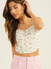 Claudia Floral Corset Top Detail 2 - TULLABEE