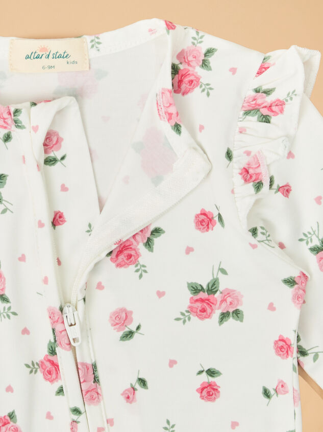 Rosie Rosettes Ruffle Footie Detail 3 - TULLABEE