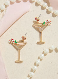 Candy Cane Tini Dangle Earring Detail 2 - TULLABEE