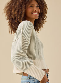 Ophelia Cropped Matte Chenille Sweater Detail 5 - TULLABEE