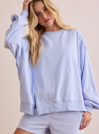 Bow With The Flow Stitched Oversized Pullover - TULLABEE