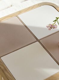 Audrey Wood Side Table Pink Detail 2 - TULLABEE