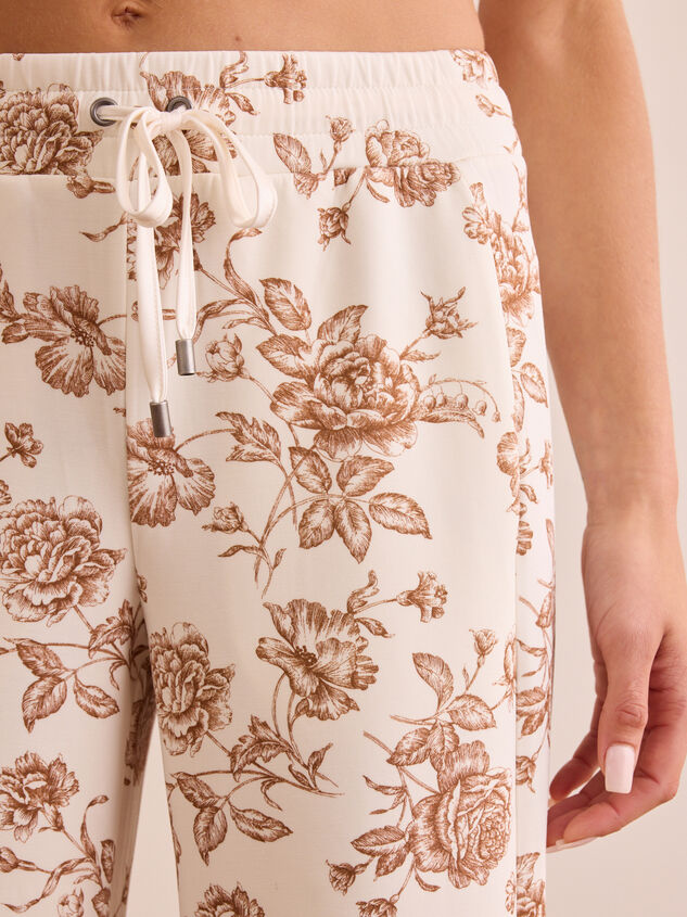 Twirl Toile Supersoft Wide Leg Sweatpants Detail 2 - TULLABEE