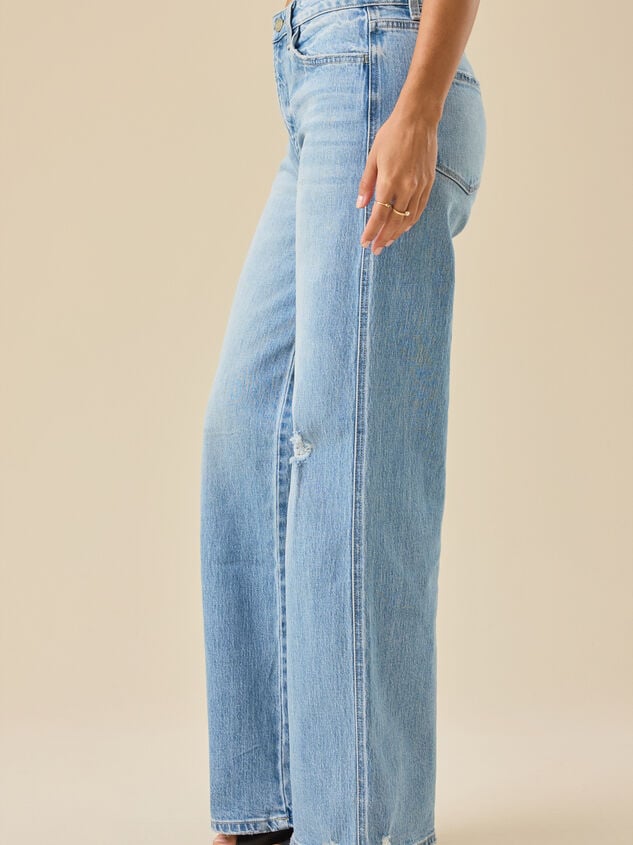Kya Wide Leg Baggy Jean Detail 4 - TULLABEE