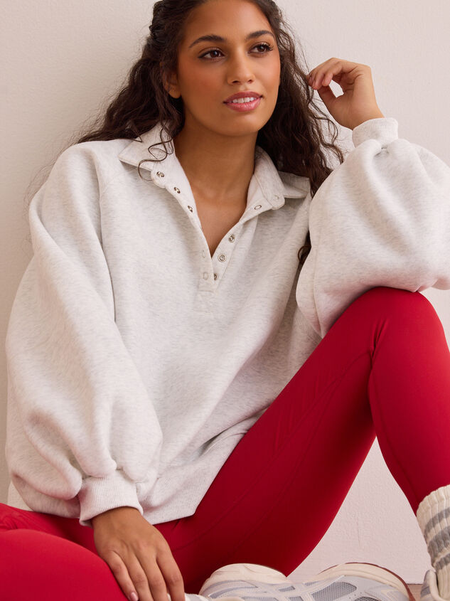 Peak Balloon Sleeve Pullover Detail 2 - TULLABEE