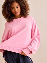 Cozy Flow Pullover Detail 2 - TULLABEE