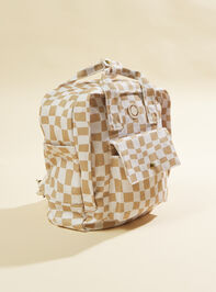 Ryder Checkered Backpack by Rylee + Cru Detail 2 - TULLABEE