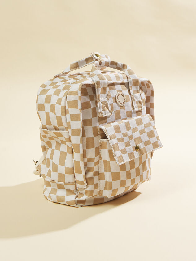 Ryder Checkered Backpack by Rylee + Cru Detail 2 - TULLABEE