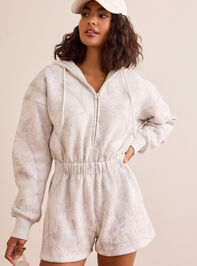 Camo Fleece Play Romper Detail 2 - TULLABEE