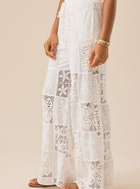 Hibiscus Patchwork Crochet Pant Detail 5 - TULLABEE
