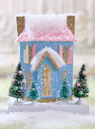 Little Pink and Blue House Christmas Village - TULLABEE