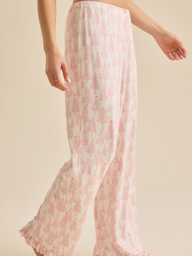 Gloria Christmas Tree Sleep Pants Detail 5 - TULLABEE