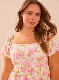 Carissa Floral Babydoll Dress Detail 4 - TULLABEE