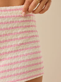 Misha Striped Micro Shorts Detail 3 - TULLABEE