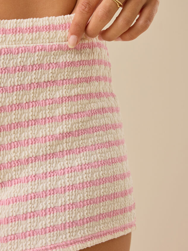 Misha Striped Micro Shorts Detail 3 - TULLABEE