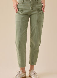 Jenna Washed Cargo Pant Detail 3 - TULLABEE